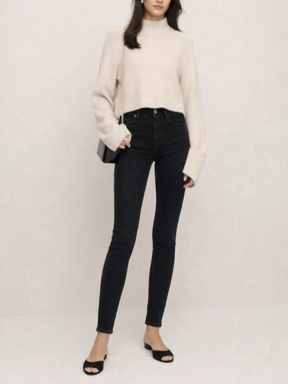 Reformation Liza Straight Jeans | Vintage Black Denim | High Rise | Size 26